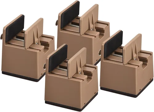 Miniatura 12 de uxcell Elevadores de cama de 2 pulgadas con abrazadera de tornillo ajustable, 4 elevadores de muebles para cama, escritorio, sofá, mesa, apto