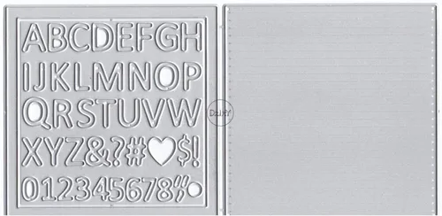 DzIxY Troqueles de corte de metal con número de letras inglesas para hacer tarjetas, troquelados, troquelados, álbumes de recortes, plantillas de