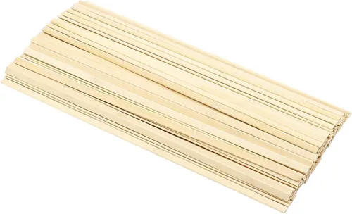 Miniatura 7 de Palitos de madera de 15.7 pulgadas para manualidades, palos de bambú natural extra largos que se pueden curvar, palos de bambú natural fuertes, 100