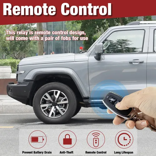 Miniatura 2 de Hosyond Kit de interruptor de desconexión de batería remoto DC 12 V 200 A para coches, autocaravanas, camiones, antirrobo, evita el drenaje