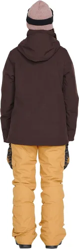 Miniatura 5 de Volcom Sherwin - Chaqueta de invierno con capucha aislada para snowboard y esquí para mujer