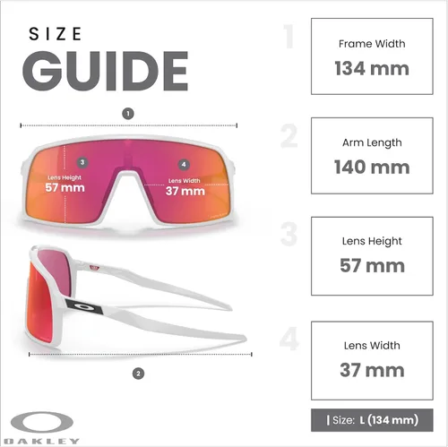 Miniatura 11 de Oakley Sutro OO9406 / OO9462 - Lentes de sol para hombre, kit de correa de accesorios, bolsa de microfibra