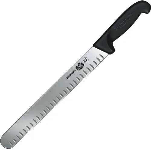 Miniatura 4 de Victorinox Fibrox Pro - Cuchillo para rebanar (12.0 in) con borde recto y mango negro