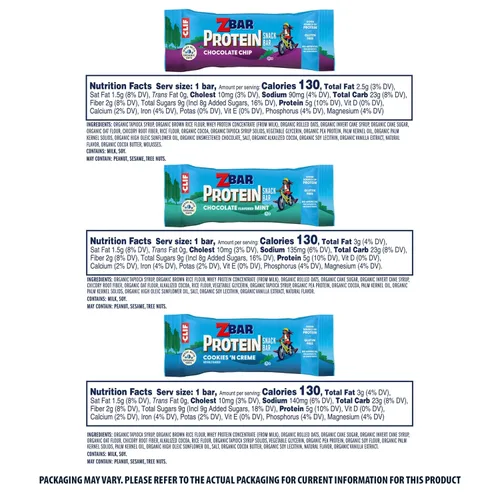 Miniatura 2 de Clif Kid Zbar Protein Barras de granola, orgánicas, sin OMG, aperitivo para lonchera, variado, barras de 1.27 onzas, 30