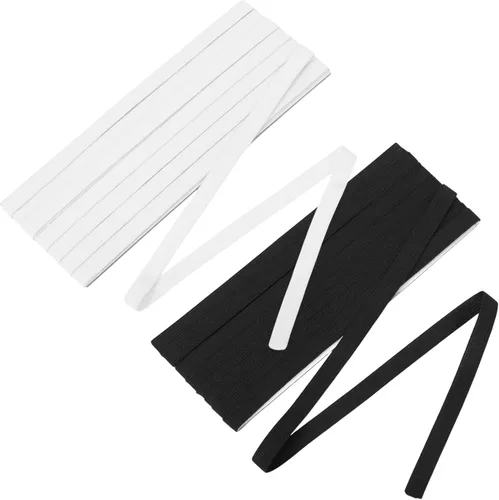 Miniatura 13 de Shappy Banda elástica para coser de punto de 1/2 pulgada x 11 yardas (beige)