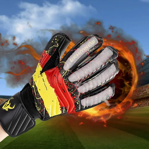Miniatura 6 de Guantes de portero de fútbol – Nivel profesional de agarre superior, protección mejorada para los dedos, transpirables y duraderos comodidad