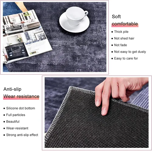 Miniatura 7 de Heated Area Rug Floor Heater Carpet Heated Floor Mats Timer and Temperature Adjustable Electric Heated Carpet for Living Room, Dining Room, Bedroom