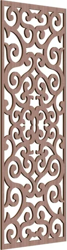 Miniatura 152 de Eveline - Paneles decorativos de pared de madera con calado, 13 3/8 pulgadas de ancho x 34 3/8 pulgadas de alto x 3/8 de alto, roble rojo rojo