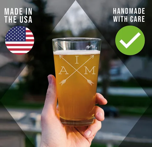 Miniatura 4 de Vaso de cerveza grabado personalizado de 16 onzas, regalos de Navidad grabados personalizados para hombres, regalos de cumpleaños para papá, regalos