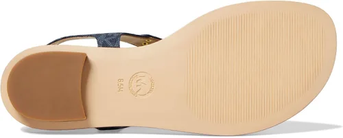 Miniatura 3 de Michael Kors Sandalias planas Mk Plate para mujer