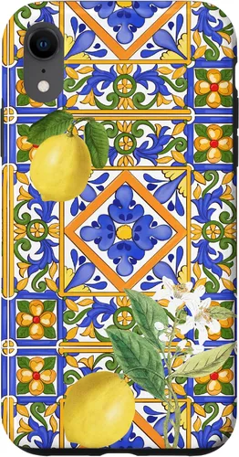 Miniatura 25 de Sicilian,Italian,Summer,Tiles,Citrus,Mosaic,Majolica Art Case for iPhone 17
