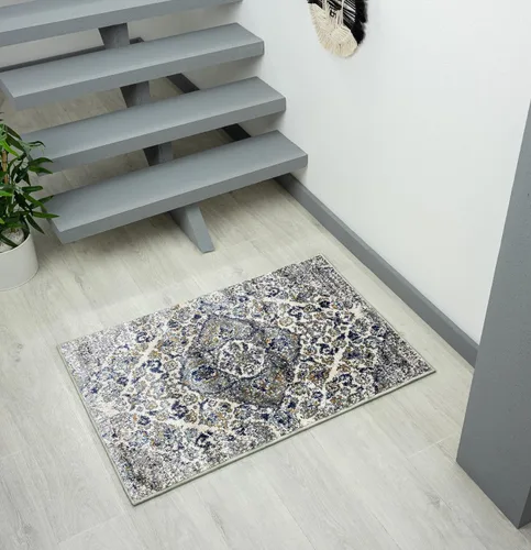 Miniatura 10 de Luxe Weavers 4620 Marine 2x3 - Alfombra floral envejecida