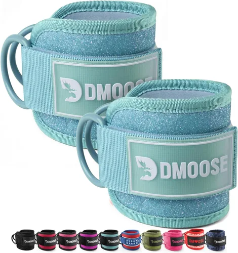 Miniatura 24 de DMoose Fitness Ankle Strap for Cable Machine - One Size Fit with Premium Padding Cuffs, Ankle Bands for Working Out, Booty Workouts, Leg Extension