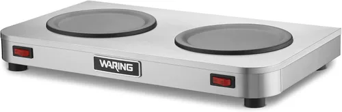Miniatura 8 de Waring Commercial WCW10 Café Deco - Calentador de jarra de café individual, 120 V, enchufe de 5 a 15 fases, quemador individual plateado