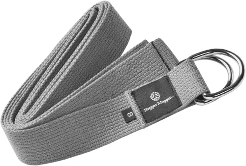 Miniatura 7 de Hugger Mugger Correa de yoga de algodón con anillo en D, algodón súper fuerte, hebilla de anillo en D de metal, múltiples longitudes disponibles