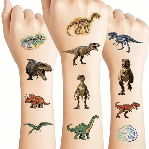 Miniatura 12 de 10 hojas de calcomanías temporales de henna de henna 5P negro + 5P marrón, calcomanías de tatuaje para mujeres, calcomanías de arte corporal para 5