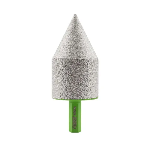 Miniatura 12 de Broca de fresado de biselado de diamante - Broca de cono de azulejos Biselado 4/5" vástago hexagonal 20MM Granito Agujeros de ampliación de mármol