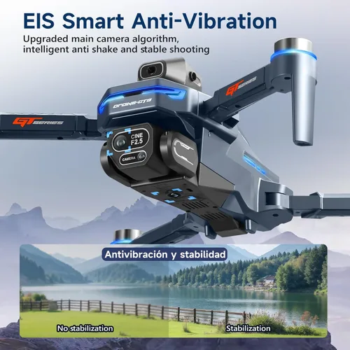 Miniatura 6 de AXNEN Mini dron con cámara HD, FPV RC Drone con pantalla en control remoto, motores sin escobillas, 2 baterías, funda de transporte, cuadricóptero