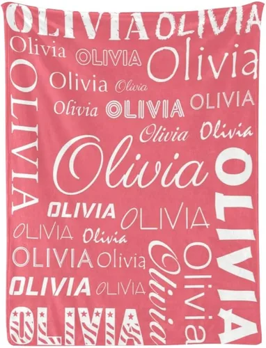 Miniatura 39 de Manta de bebé personalizada con nombre, manta personalizada con nombre, manta personalizada para adultos, niños, cumpleaños, Navidad, Día