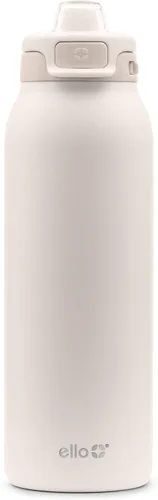 Miniatura 41 de Ello Pop & Fill Insulated Stainless Steel Water Bottle with Quick Fill Lid, Leakproof Locking, Sip or Chug Spout, BPA-Free, Double Wall Vacuum Negro