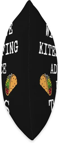 Miniatura 2 de Kitesurfing Gifts Kitesurfer Equipment Kitesurf Advice for Tacos - Almohada divertida para kitesurf, 18 x 18 pulgadas, multicolor
