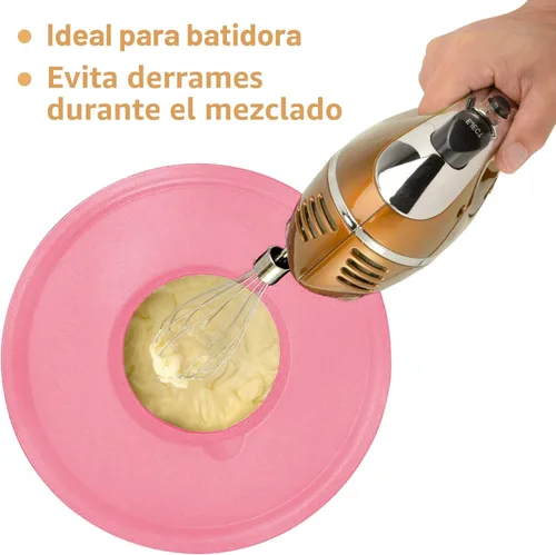 Miniatura 6 de Wildone Juego de Tazones Mezcladores con Tapas Herméticas, 5PCS Tazones de Acero Inoxidable Anidables para Cocina, con Accesorios de Rallador
