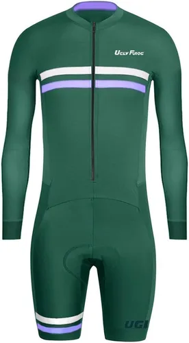 Miniatura 9 de UGLY FROG Traje de triatlón para hombre de manga corta Jersey de piernas cortas Skinsuit Tri Kit Ciclismo Skinsuit Team Bike Ropa