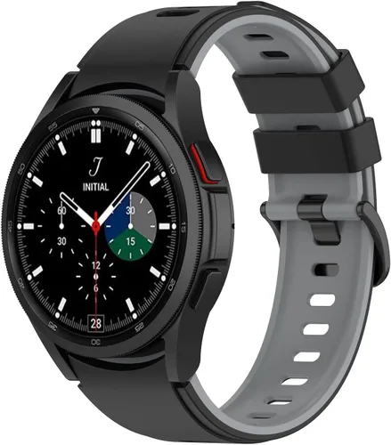 Miniatura 26 de Senter Correa de repuesto de goma suave de liberación rápida para Samsung Galaxy Watch4 de 40/1.732 in, Watch4 Classic de 1.654 in/1.811 in Smart