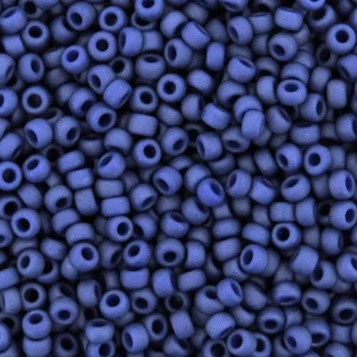 Cobalt Matte Miyuki - Cuentas de cristal redondas japonesas de rocailles 11/0 de aproximadamente 0.91 onzas (0.85 oz), tubo de 5 pulgadas