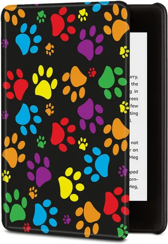 Miniatura 20 de BVDIKMI Funda para Kindle de 6 pulgadas (versión 11ª generación 2022), funda delgada de piel sintética con encendido y apagado automático para Retro