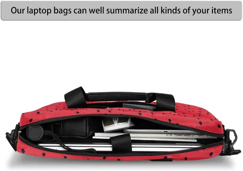 Miniatura 7 de Bonita bolsa de hombro para computadora portátil para mujeres y hombres, bolsa para computadora portátil, funda para laptop, maletín de transporte