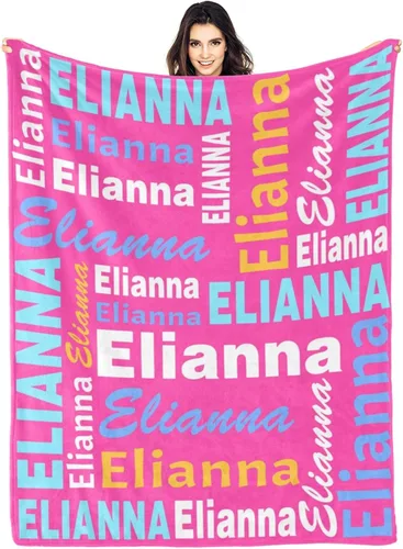 Manta personalizada con nombre, manta personalizada con nombre, manta personalizada para adultos, niños y bebés, manta personalizada con monograma,