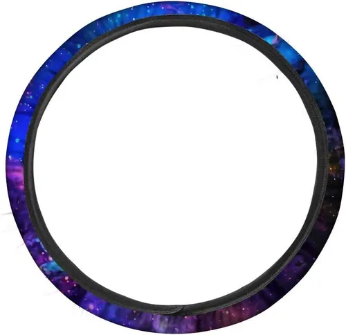 Miniatura 5 de AFPANQZ - Fundas para volante con diseño de nebulosa y galaxia, 14-15 pulgadas, ajuste universal, para la mayoría de los coches, sedanes, SUV