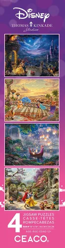 Miniatura 10 de Ceaco - 4 en 1 Multipaquete - Disney - Thomas Kinkade - (4) Rompecabezas de 500 piezas