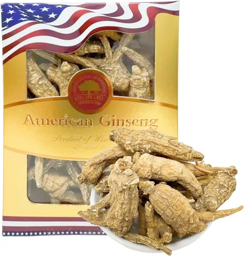 Miniatura 7 de DOL Raíz de ginseng cultivada a mano de Wisconsin americano, mediana y grande, ginseng americano cultivado de Wisconsin (grande, 16 onzas en caja)