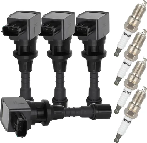 Miniatura 2 de Bobinas de bobina de encendido y bujías de iridio UF541 compatibles con Mazda 2006-2008 5 2.3L L4