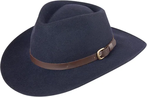 Miniatura 16 de Melbourne - Sombrero de fieltro de lana para mujeres/hombres, sombrero de vaquero con lágrima aplastable, sombrero de invierno y otoño Sombrero