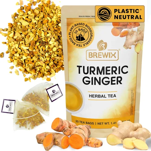 Miniatura 23 de BREWIX, Bedtime Blossom - Té suelto de hierbas (más de 50 tazas) sin cafeína y totalmente natural Mezcla relajante floral nocturna Rooibos
