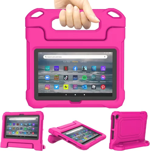 Miniatura 14 de Funda para tablet Amazon Fire 7 para niños (12ª generación, versión 2022), ligera, a prueba de golpes, apta para niños, funda para tablet Fire 7