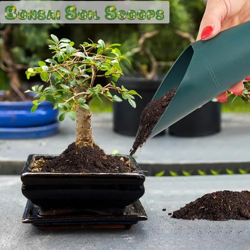 Miniatura 5 de Home-X Juego de 2 cucharas de tierra – Mini cucharas de mano para trasplante, deshierbe y macetas – Pequeña pala de jardín, palas para macetas