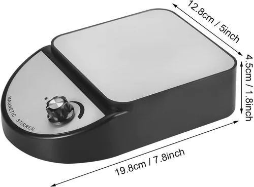 Miniatura 4 de Mezclador magnético del agitador del laboratorio de los agitadores magnéticos, mezclador magnético fuerte del magnetismo del acero inoxidable