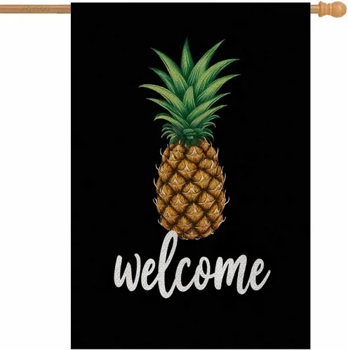 Miniatura 9 de AOYEGO Daisy - Bandera de bienvenida para casa, de 28 x 40 pulgadas, grande, vertical, de doble cara, abejas en una margarita blanca salvaje
