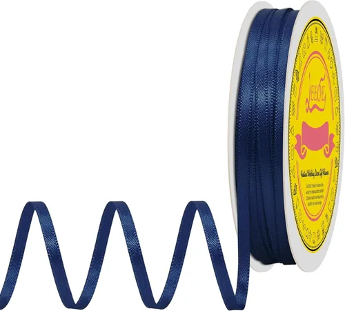 Miniatura 158 de Cinta de satén blanca antigua de doble cara de 1-1/2 pulgadas x 50 yardas, cinta de poliéster para envolver regalos, día de San Valentín, bodas