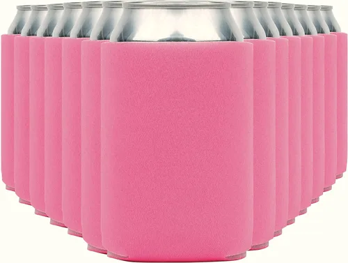Miniatura 46 de Fundas enfriadoras de latas de cerveza en blanco (paquete de 14) fundas enfriadoras de latas de cerveza con aislamiento suave - Fundas negras lisas