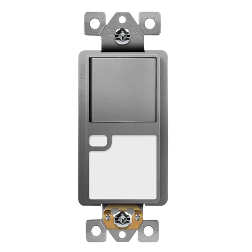 Miniatura 8 de TOPGREENER Interruptor decorador de 3 vías con luz guía, dorado
