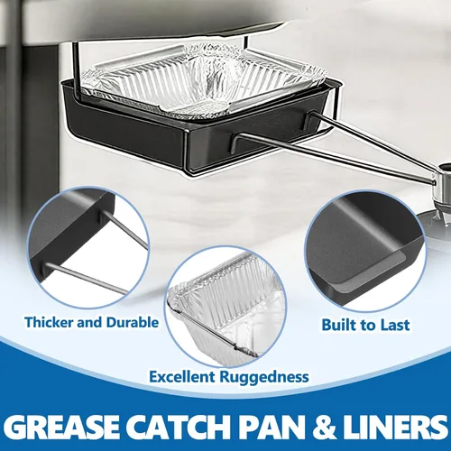 Miniatura 6 de SafBbcue Bandeja de goteo 720-0830 para Nexgrill 720-0830H 720-0783EH 720-0882A 720-0888 720-0819 720-0864 720-0896 Bandeja de goteo de grasa