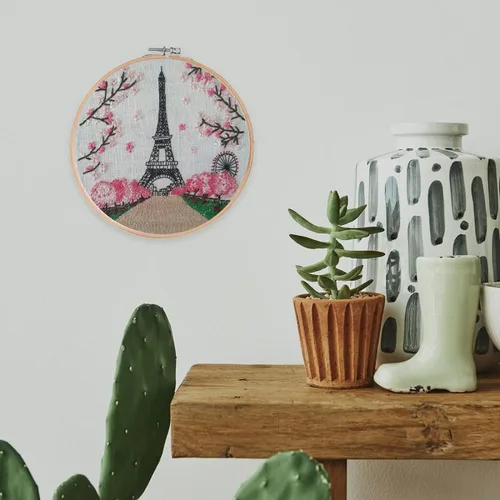 Miniatura 6 de Arte Vita Kit de iniciación de bordado Torre Eiffel París patrón gama completa DIY Principi