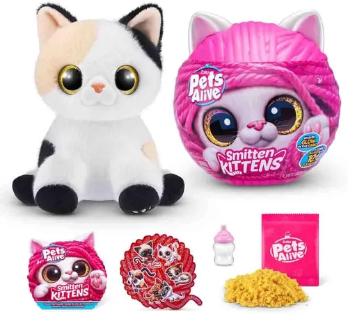 Miniatura 3 de ZURU Pet's Smitten Kitten's Peluche Interactivo Surtido, Pequeño