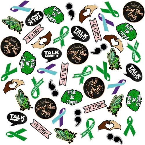 Miniatura 15 de PinMart's Suicide Prevention And Mental Health Awareness Enamel Lapel Pin - Enamel Pin Set and Lapel Pins Bulk for Backpacks, Bags, Hats, or