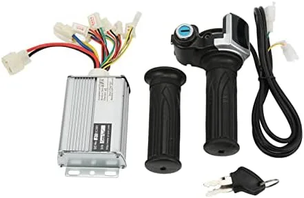 Miniatura 7 de Controlador de velocidad, agarre del acelerador, motor de 36 V 1000 W, controlador de velocidad cepillado con pantalla de batería de bloqueo, agarre